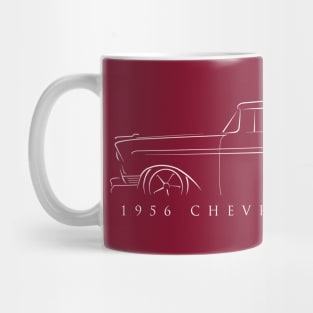 1956 Chevy Nomad - profile stencil, white Mug